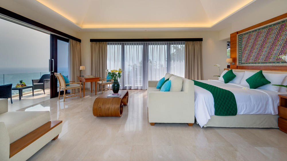 Pandawa Cliff Estate - The Pala - Upstairs king bedroom